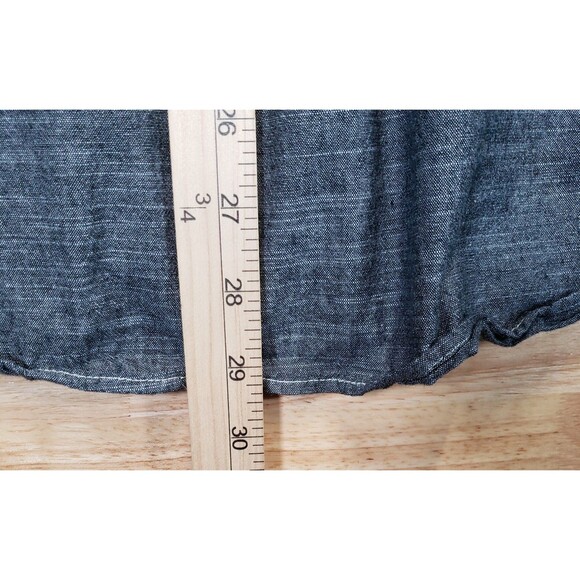 Eddie Bauer Men’s Button Up Shirt XL Classic Fit Gray Chambray Cotton - Picture 9 of 9